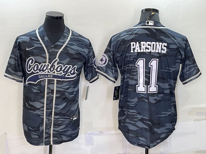 Men Dallas Cowboys #11 Parsons Camo 2022 Nike Co branded NFL Jersey